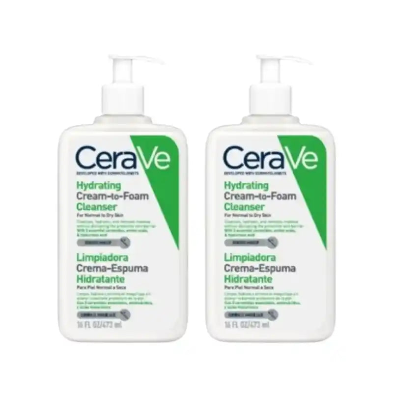 CeraVe Cleansing Cream-Moisturising Foam, 2X473 Ml
