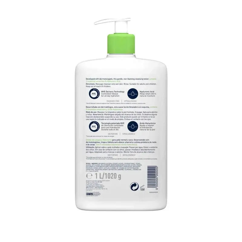 CeraVe Moisturising Cleansing Gel, 1l