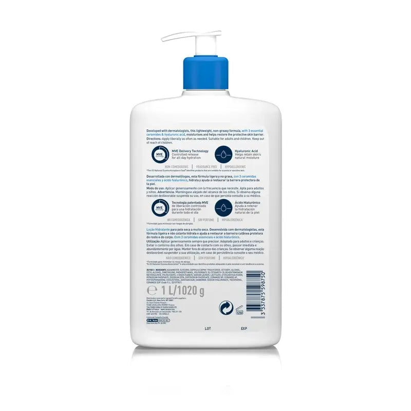 CeraVe Moisturising Cream, 1l