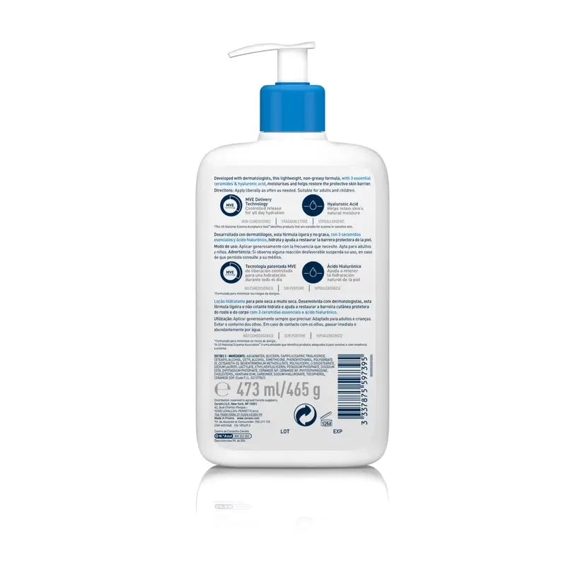 CeraVe Moisturising Lotion for Dry or Very Dry Skin, 473 ml