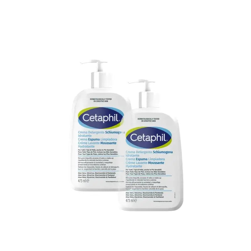 Cetaphil Foaming Cleansing Cream 473 ml, pack of 2