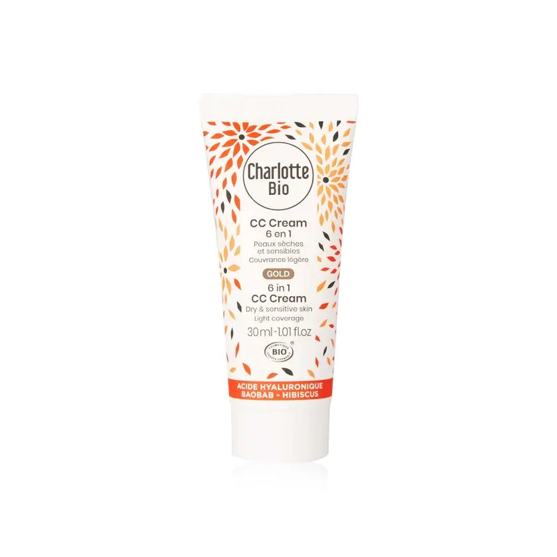 Charlotte Bio Cc Cream Gold 6 In 1 - Anti-Aging - Dry Skin 30 Ml