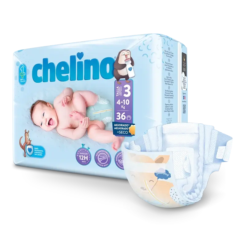 Chelino Nappy Size 3 (4-10 Kg) , 36 units