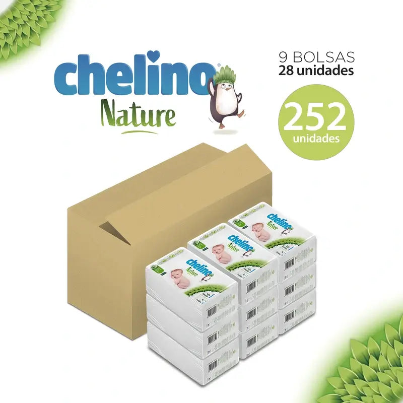 Chelino Nature Nappy Size 1 (1-3 Kg) , 28 units