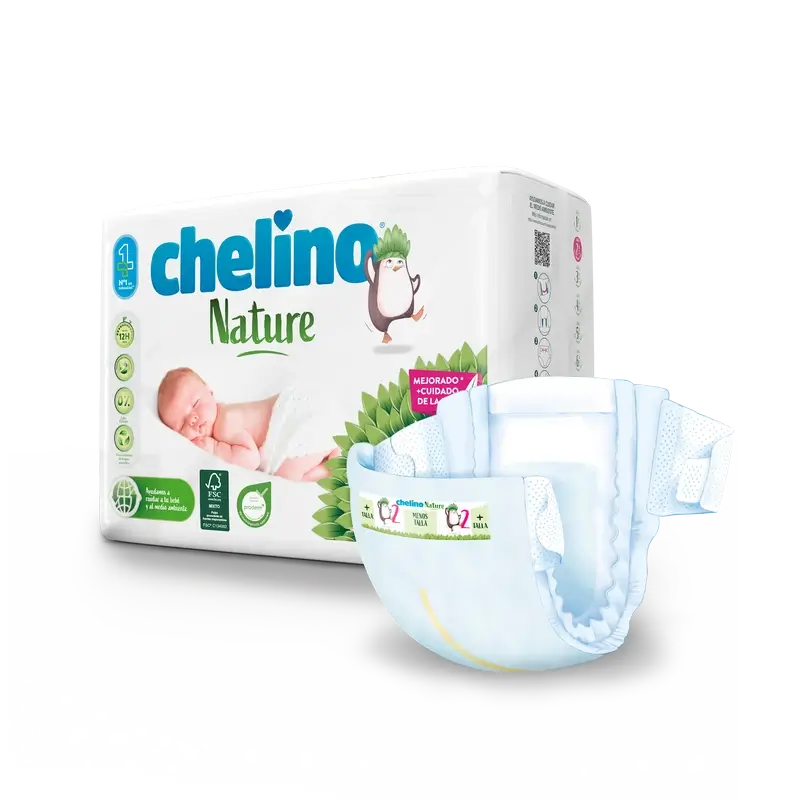 Chelino Nature Nappy Size 2 (3-6 Kg) , 28 units