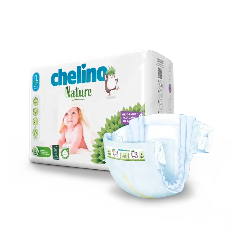 Chelino Nature Nappy Size 3 (4-10 Kg) , 36 units