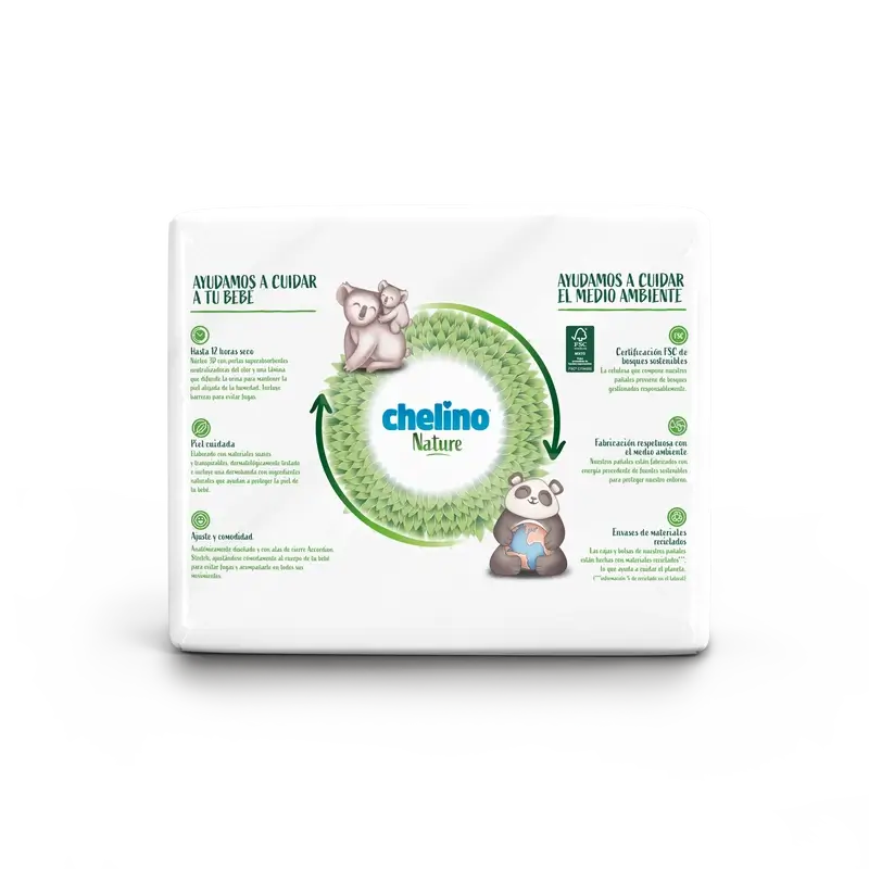 Chelino Nature Nappy Size 5 (13-18 Kg) , 30 units