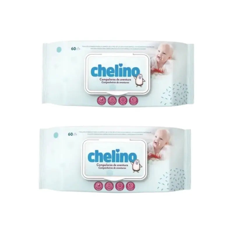 Chelino Wipes, 2x60 units