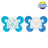 Chicco Pacifier Physio Comfort Silicone Blue 6-16M 2 pieces assorted
