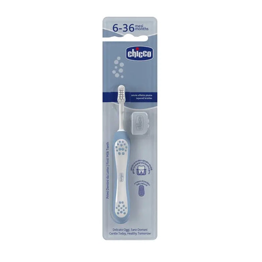 Chicco Blue Toothbrush 6M-36M