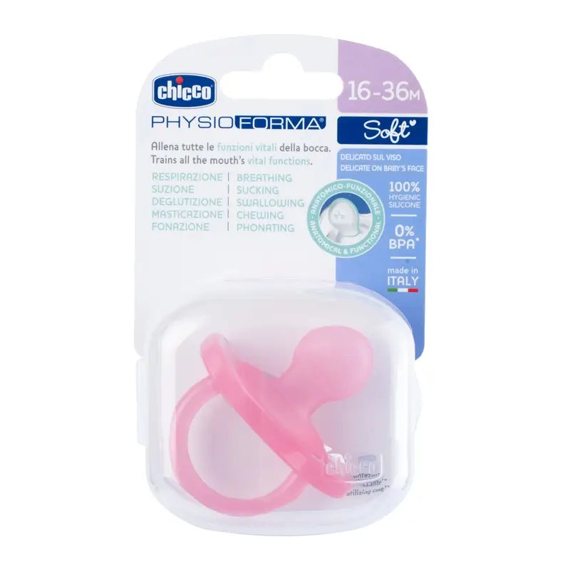 Chicco Physioforma Soft Soother Pink 16-36M 1 Unit