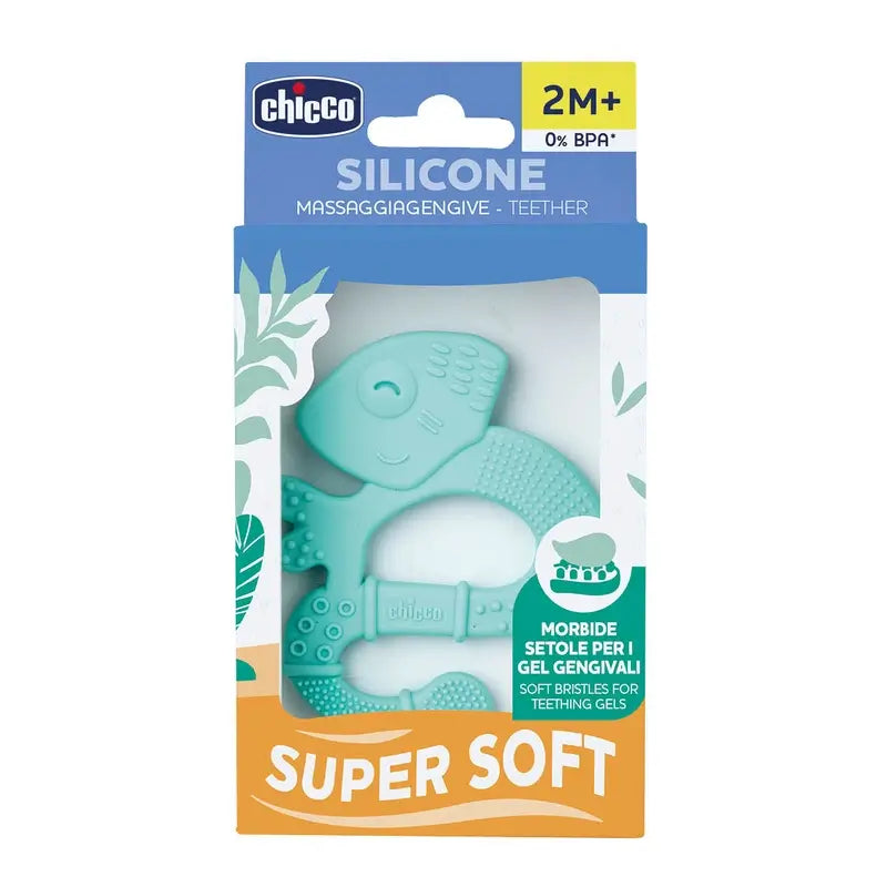 Chicco Super Soft Iguana Teether 2M+ Blue