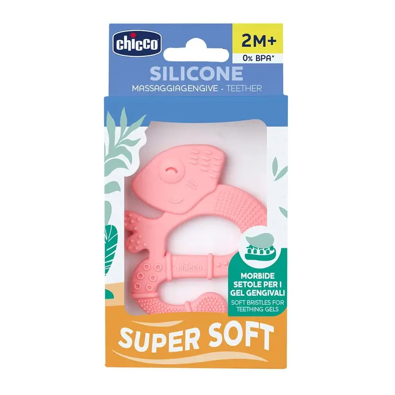 Chicco Super Soft Iguana Teether 2M+ Pink