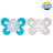 Chicco Pacifier Physio Comfort Silicone Blue 16-36M 2 pieces assorted