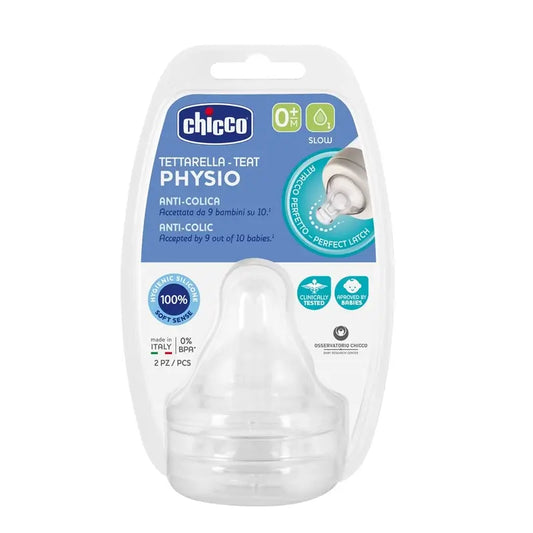 Chicco Physio Teat Slow Flow 2 units 0M+