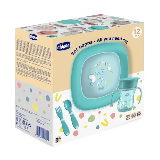 Chicco Feeding Set 12M+ Blue