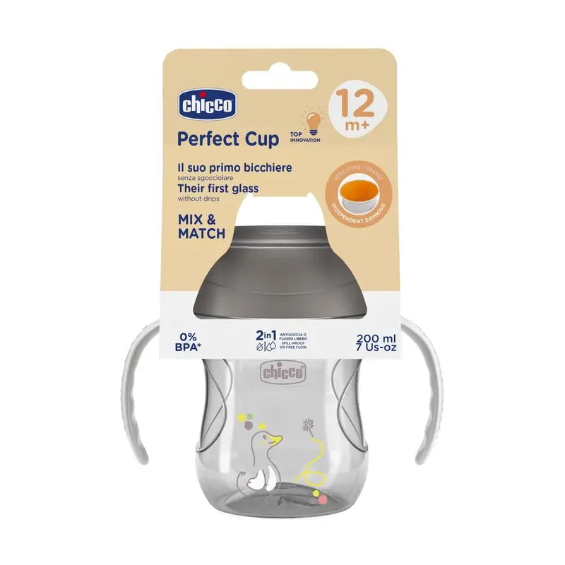 Chicco Perfect5 360 Cup 12M+ Grey 200Ml