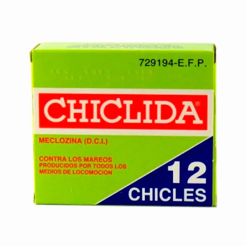 Chiclida 25 mg, 12 Medicated Chewing Gums
