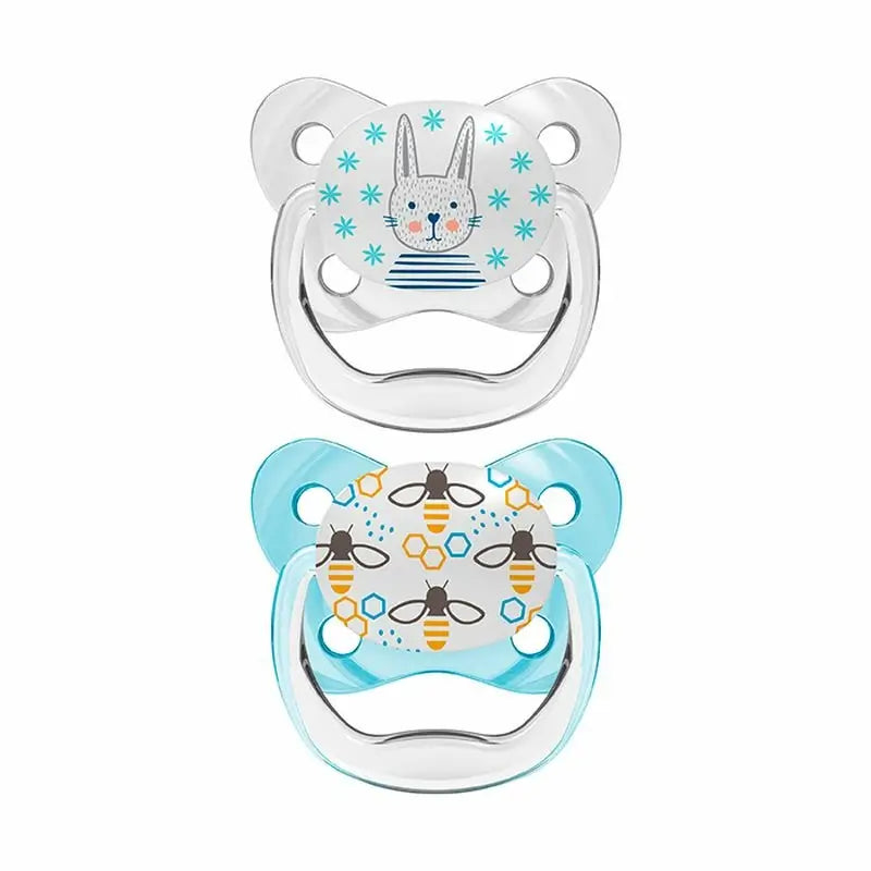 Prevent Pacifier Butterfly Shield T-1 0-6 Months Blue