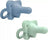 Silicone Pacifier 1 piece pack 2 Blue and Green HappyPaci