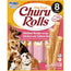 Churu Dog Rolls Chicken Recipe With Salmon Display 8X96Gr