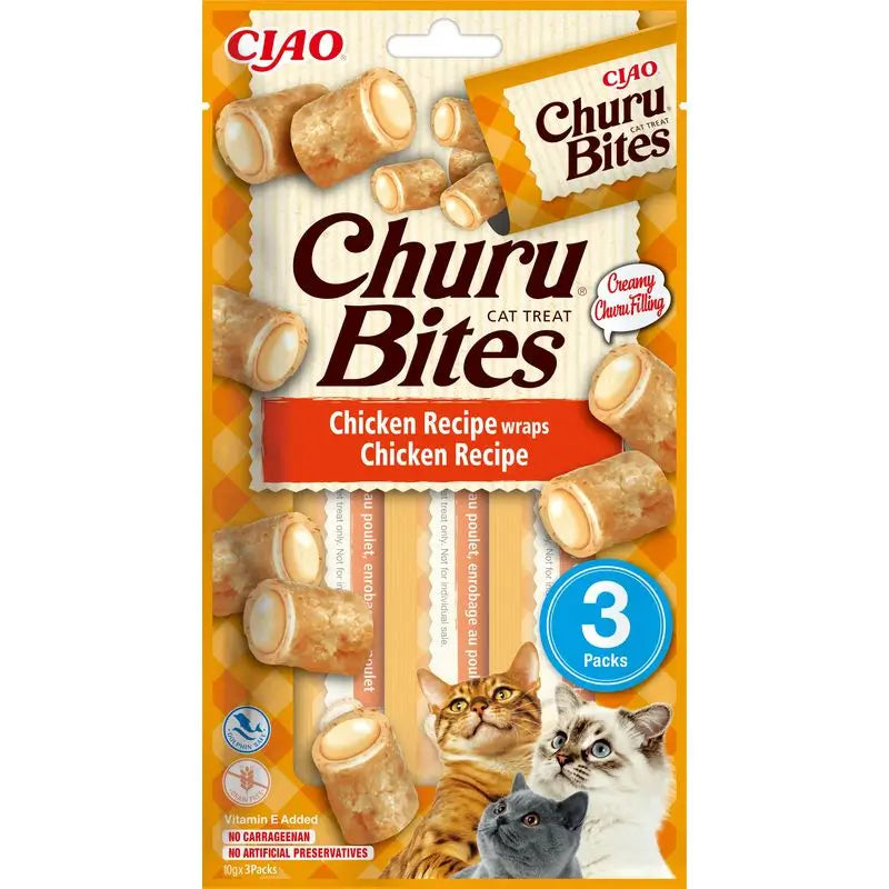 Churu Gato Bites Chicken Recipe 3X10Gr