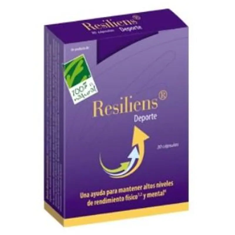 One Hundred Percent Natural Resiliens Sport 30 Capsules