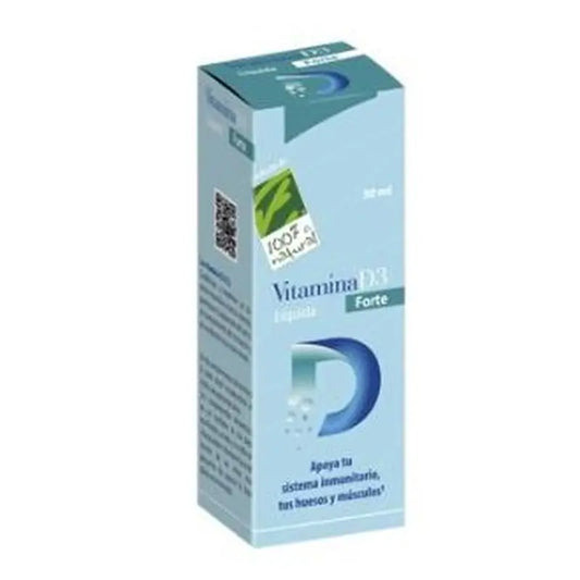 One Hundred Percent Natural Vitamin D3 Forte Liquid 30Ml.