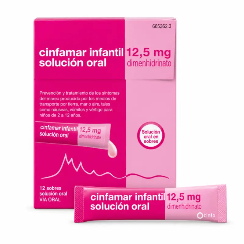 Cinfamar Infantil 12.5 mg Oral Solution 12 sachets