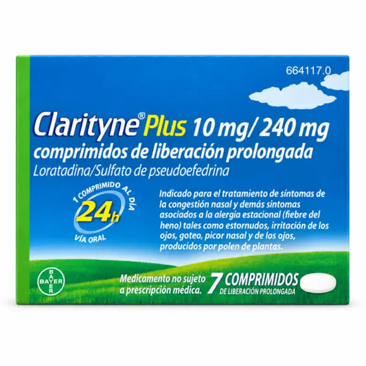 Clarityne Plus 10 mg/240 mg 7 Tablets