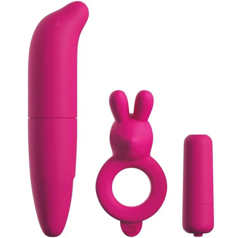 Classix Couples Kit With Ring, Bullet And Stimulator Pink