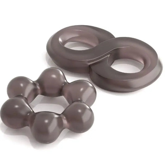 Classix Set 2 Penis Rings Grey