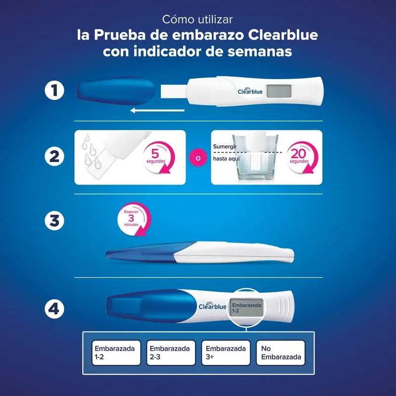 Clearblue Digital Pregnancy Test with Week Indicator, 1 Digital Test