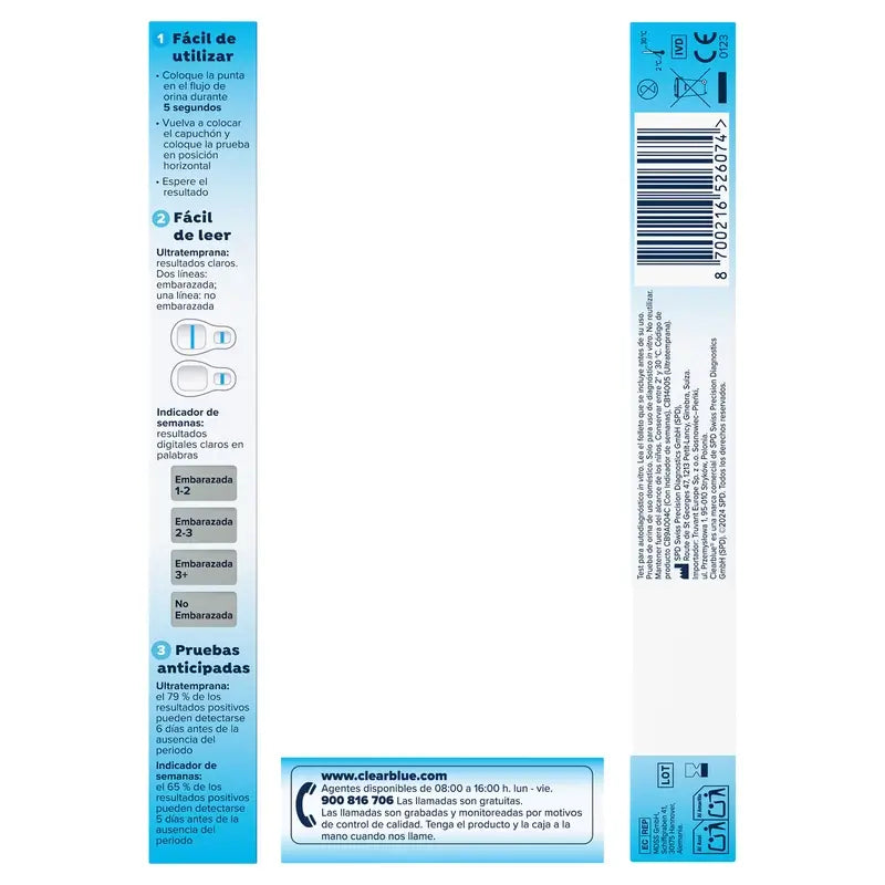 Clearblue Ultra Early Pregnancy Test With Dual Verification, 2 Tests