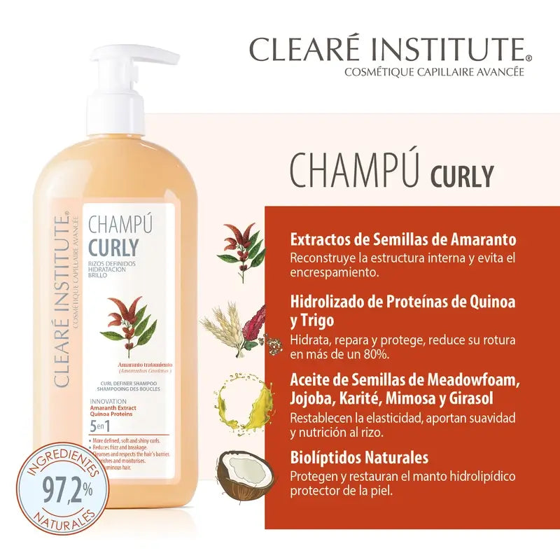 Clearé Institute Curly Hair Curly Method Shampoo 400 Ml