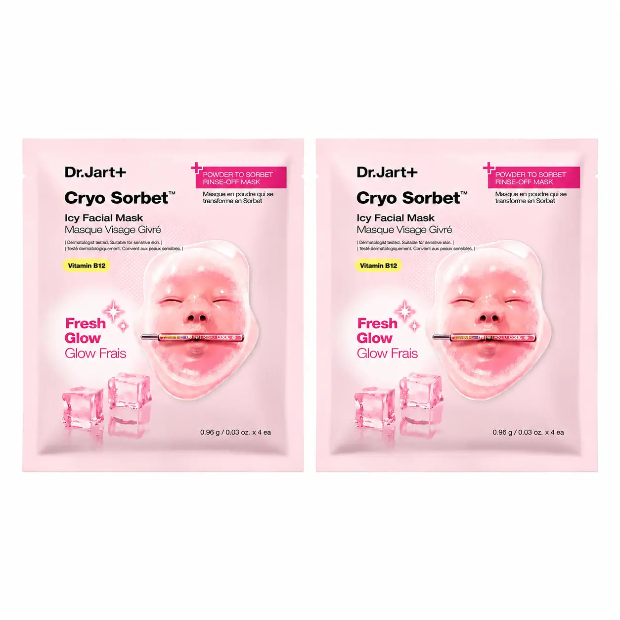 Dr. Jart+ Cryo Sorbet Icy Facial Mask, pack 2