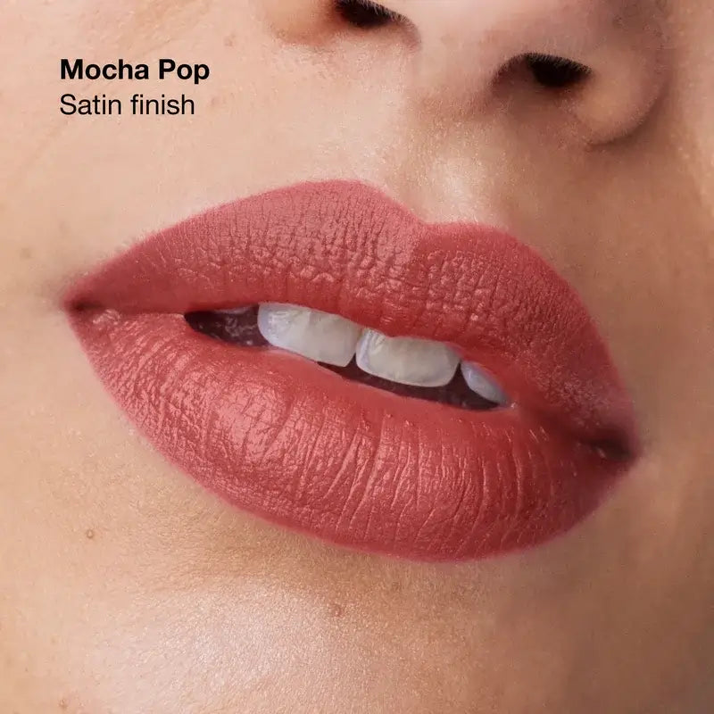 Clinique Pop Longwear Satin Mocha Pop Lipstick, 3.9 grams