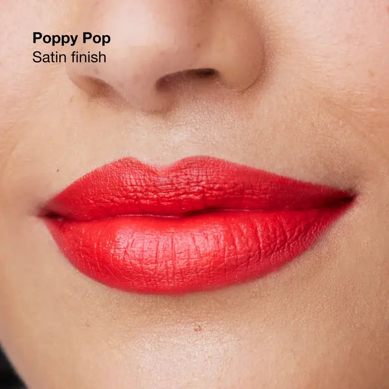 Clinique Pop Longwear Satin Poppy Pop Lipstick, 3.9 grams