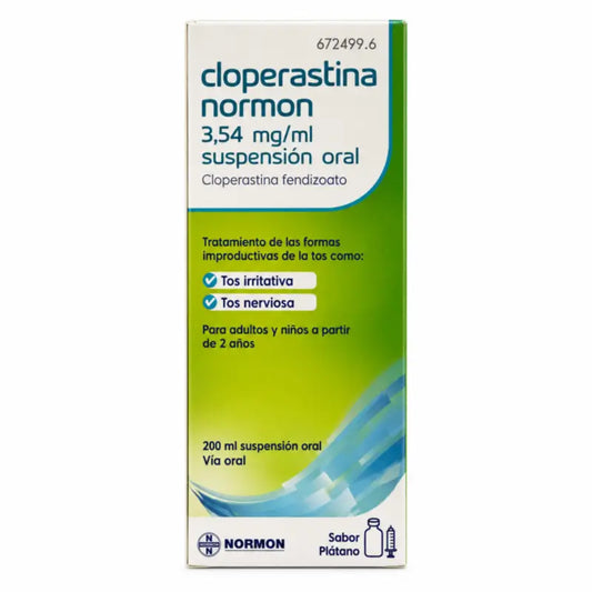 Cloperastine Normon Efg 3.54 Mg/ ml Oral Suspension 200 ml