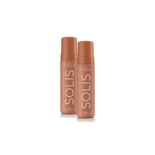 Cocosolis Solis Dark Self-Tanning Foam, Pack of 2 x 200 ml