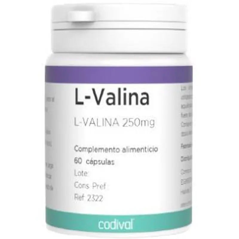 Codival L-Valine 250Mg. 60Caps.