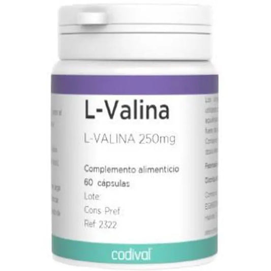 Codival L-Valine 250Mg. 60Caps.