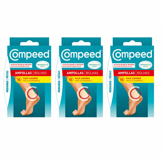 Compeed Medium Blister Plasters, 10 plasters, pack of 3