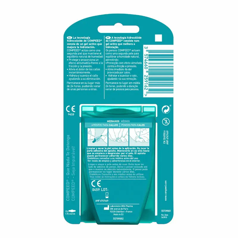 Compeed Calluses Protection Medium 10 units