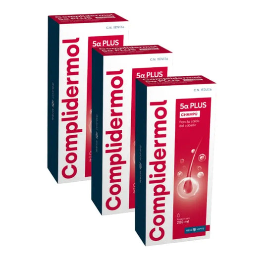 Complidermol Triplo 5 Alfa Hair Loss Shampoo 3 x 200 ml