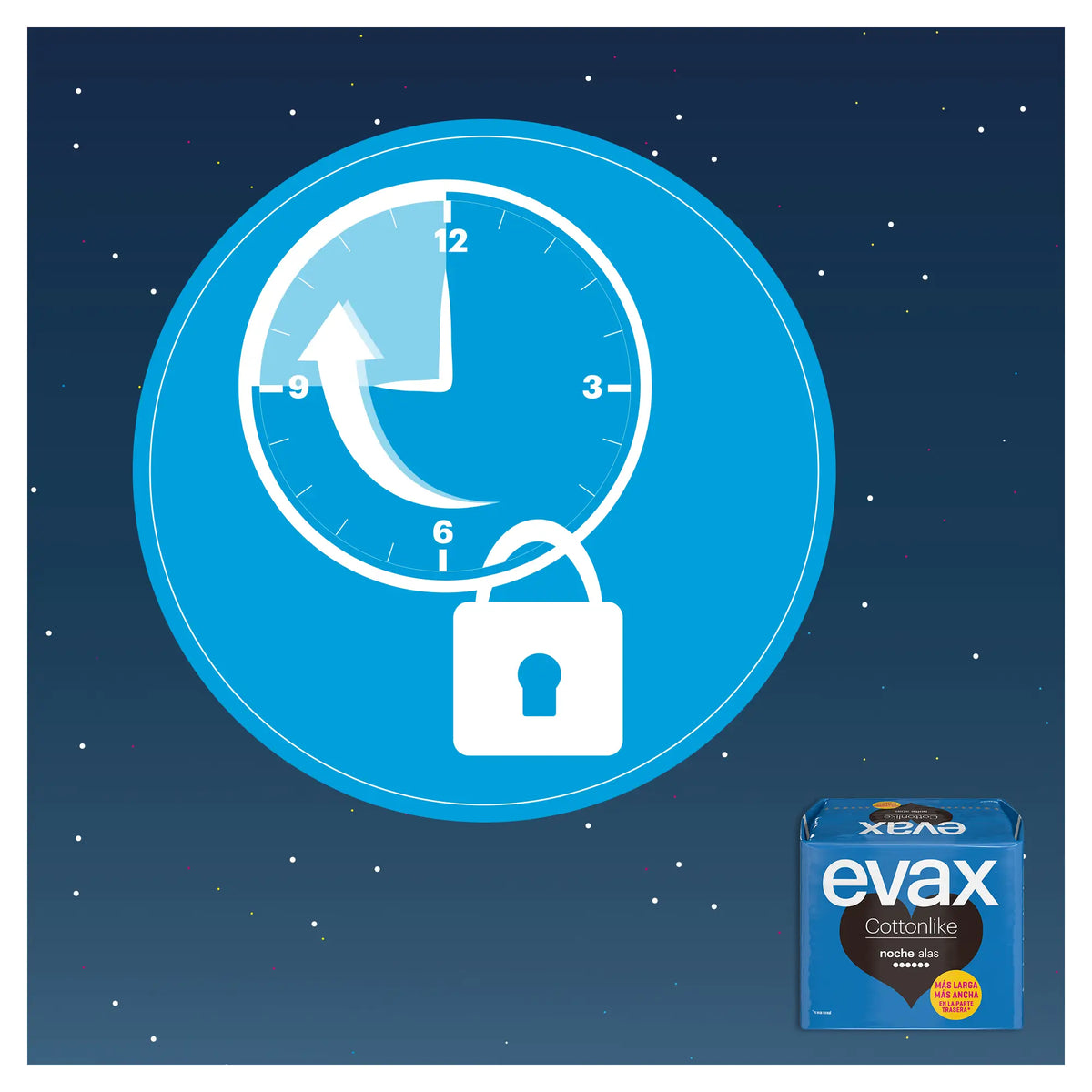 Evax Cottonlike Night Pads with Wings 9 units