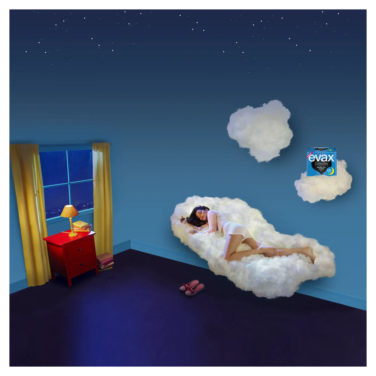 Evax Cottonlike Night Pads with Wings 9 units