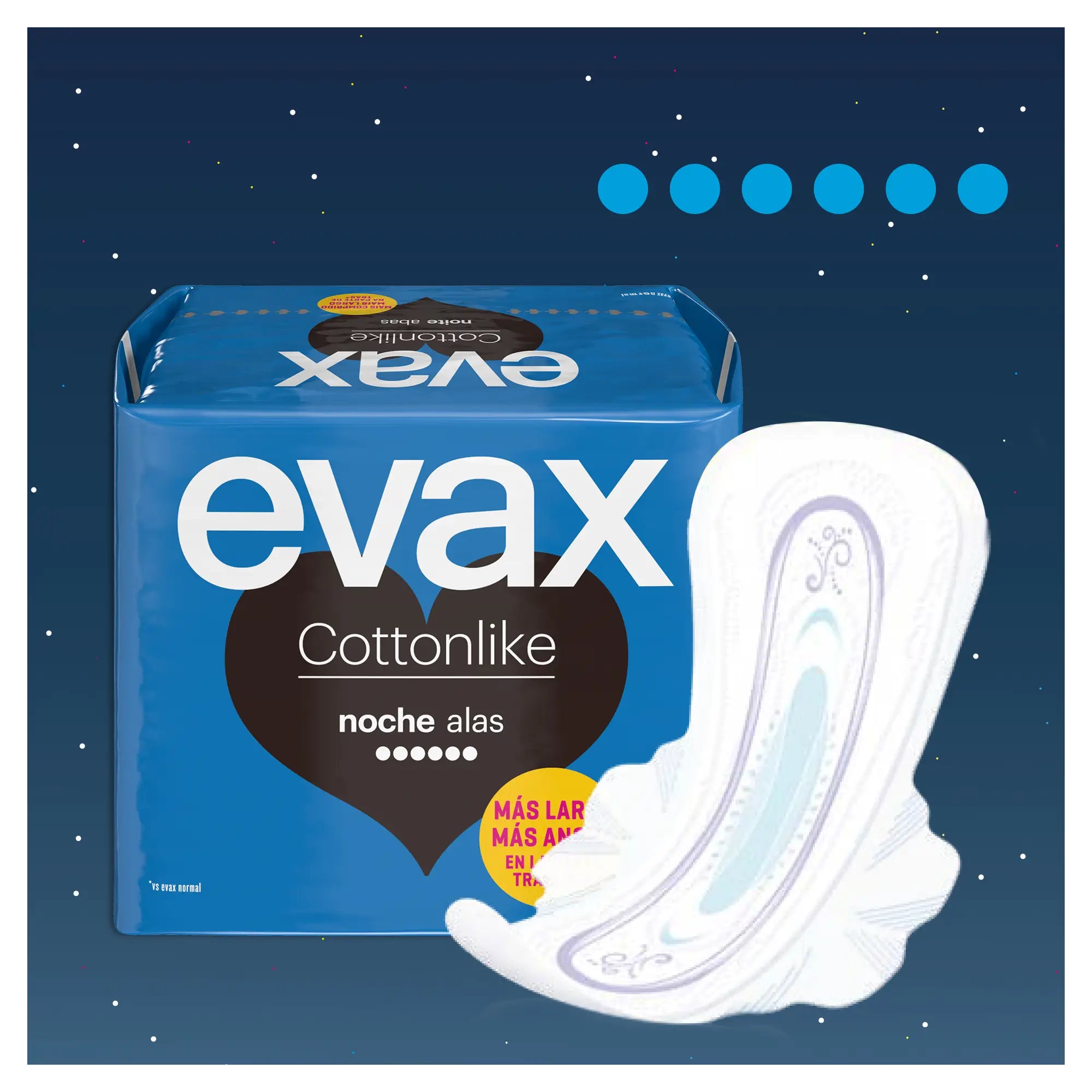 Evax Cottonlike Night Pads with Wings 9 units