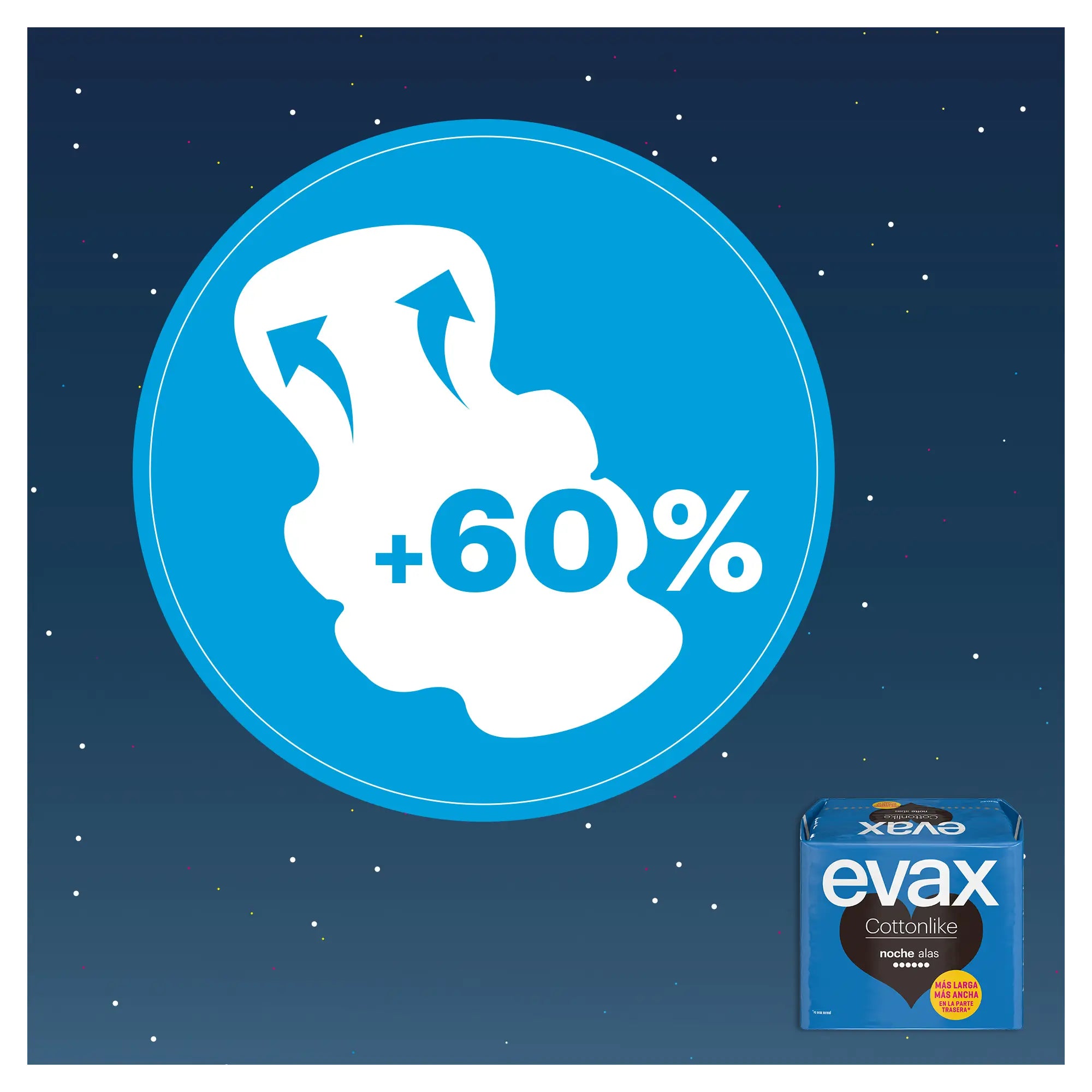 Evax Cottonlike Night Pads with Wings 9 units