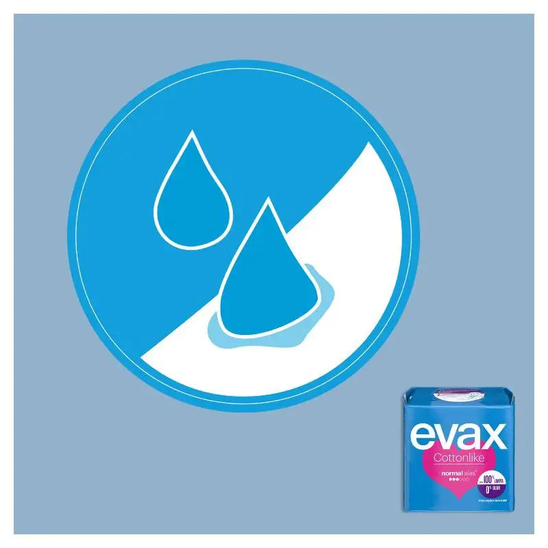 Evax Cottonlike Normal Pads with Wings 16 units